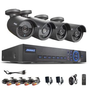 Annke New AHD 720P 8CH Surveillance HVR:DVR:NVR 3 in 1 Security Camera System